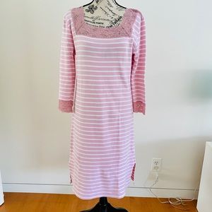 Armorlux pink long lounge dress/nightgown Size M